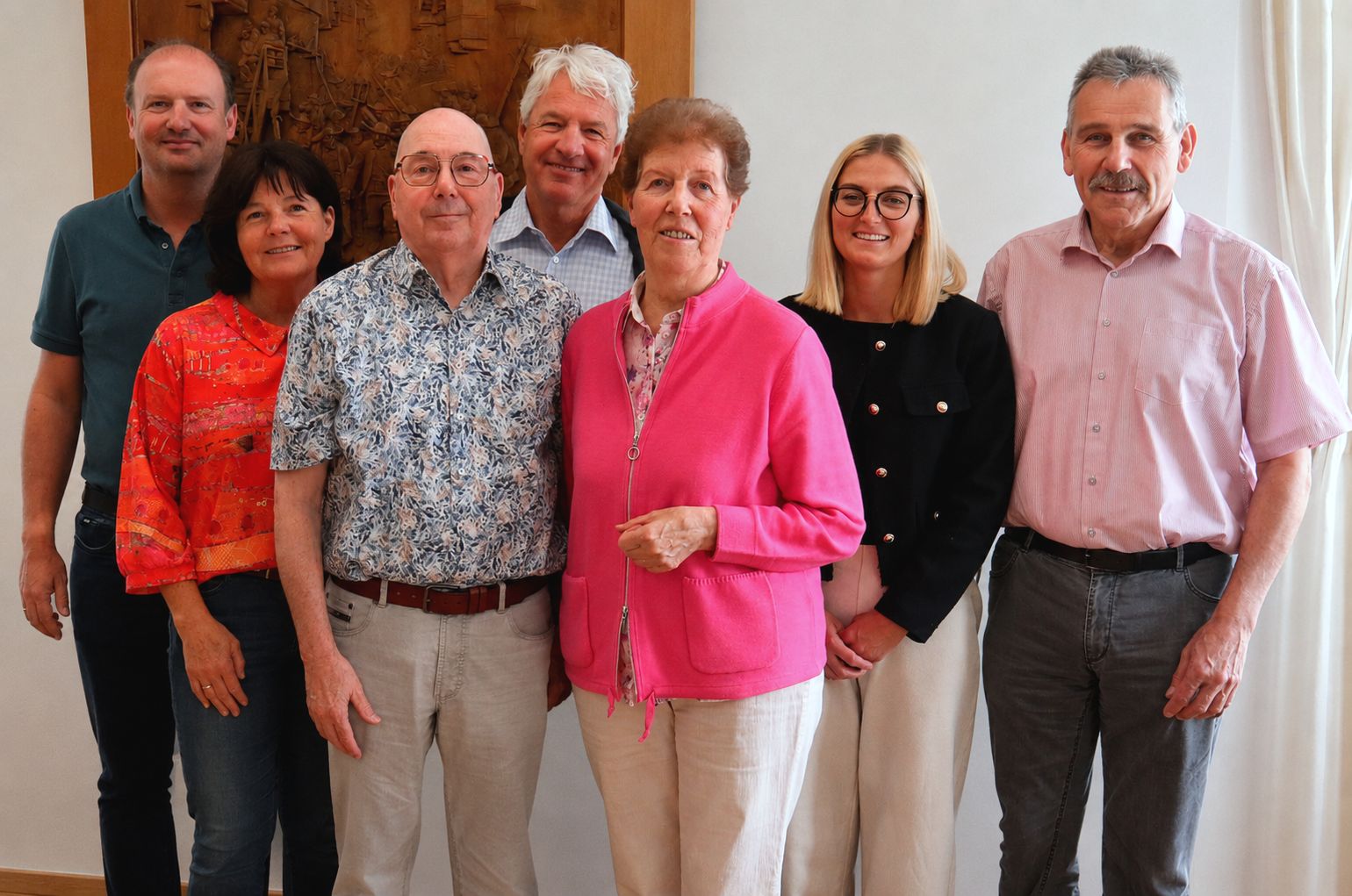 Von links: Hans Jörg Moigg, Burgi Huber, Wolfgang Stöckl, Bianca Irrasch, Georg Huber, vorne Horst und Helga Bast