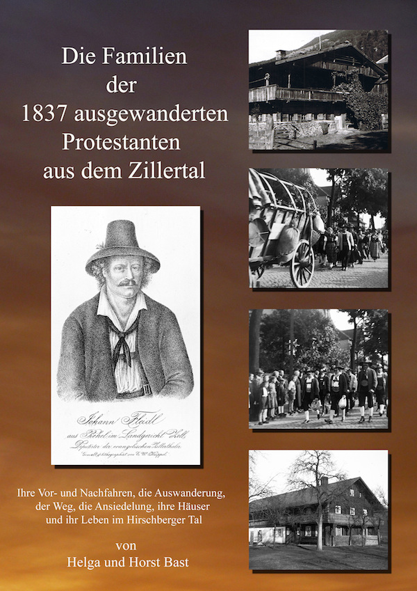 Cover des Buchs zur Auswanderung der Zillertaler Protestanten von 1837